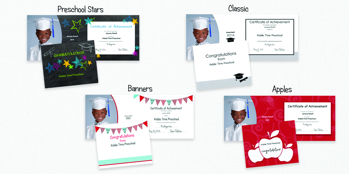 Graduation folios are the perfect gift for your preschool grads